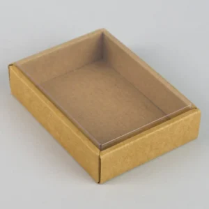 Clear Lid boxes with Kraft Base