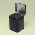 Custom Square Hinged Tin Boxes - Image 2