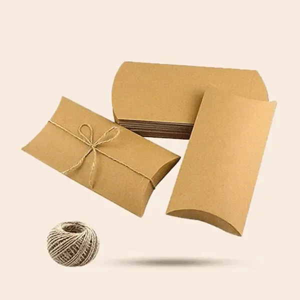 kraft-pillow-packaging (2) Custom Kraft Pillow Boxes