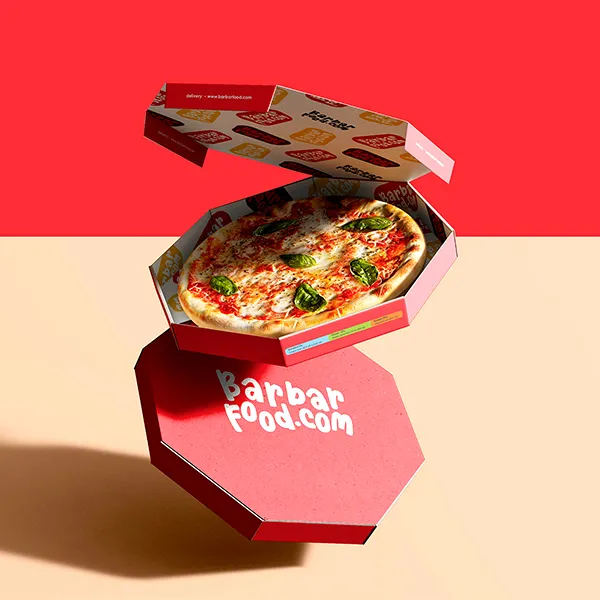 round-pizza-box-packaging Custom Round Pizza Boxes