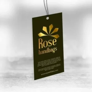 Custom Foil Stamped Hang Tags